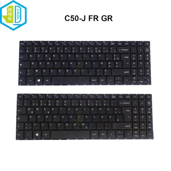 Keyboards Deutschland Französische aserische Tastatur für Dynabook Satellite Pro C50J C50J10K D0Kv6505H KN16R156 NB176505H10B0 Laptop Teclado