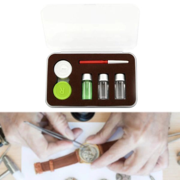 Watch Luminous Fluoreszenzpulver Kit 4 Farben Dunkler Pigmentpulverersatz im Dunkeln für Uhrmacher Reparaturnagelkunst