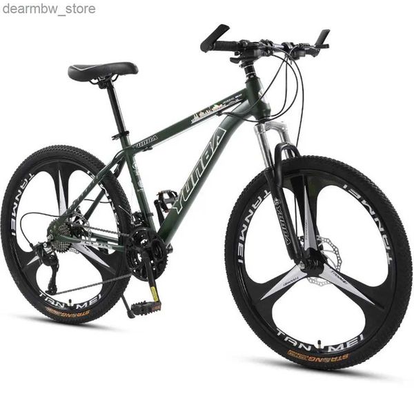 Bikes Mountain Bicyc 24/26 Zoll Fahrrad 24/27/30 Geschwindigkeit superleichter hoher Kohlenstoffstahlrahmen -Leichtmetallräder L48