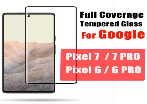 Copertura completa Protettore per la schermata del telefono in vetro temperato per polvere per Google Pixel 7 7Pro 6 Pro 6Pro in OPP Bag Nessun pacchetto di vendita al dettaglio Bul8569156