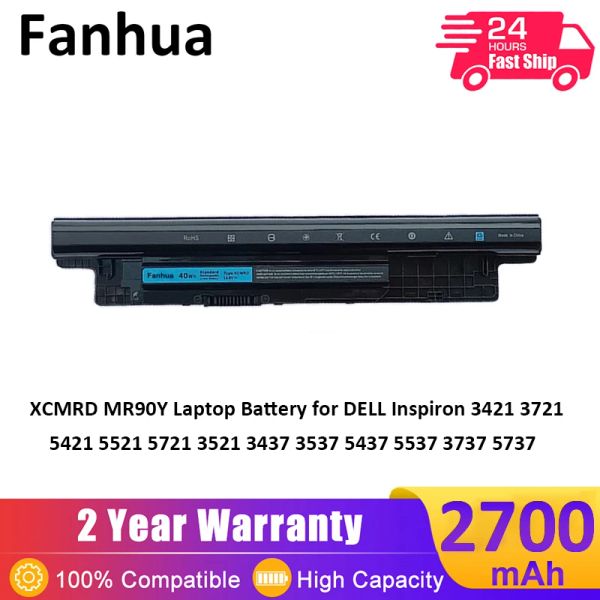 Batterien Fanhua XCMRD MR90Y Laptop -Batterie für Dell Inspiron 3421 3721 5421 5521 5721 3521 3437 3537 5437 5537 3737 5737 14,8 V 40WH