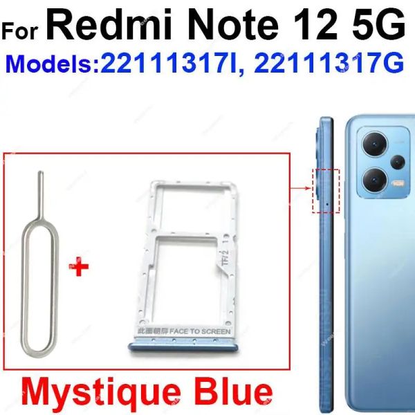Para Redmi Note 12 Pro 12 Pro Plus Turbo 4G 5G Carting Reader title SIM CARTO CARTO SIM SIM CARD