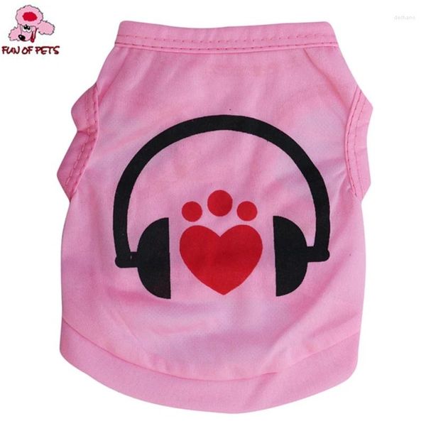 Abbigliamento per cani Summer Summer Lovely Pink Modello di cuffia Abbigliamento cucciolo per animali domestici vestiti per cani