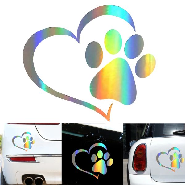 Adesivos de carro fofos Funnny Cat Paw Print Dog Paw Imprimir adesivos criativos de pegada criativa