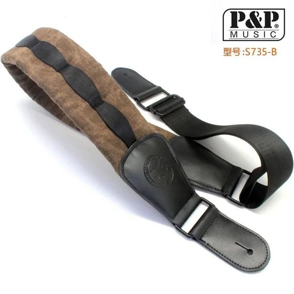 Cinturini per chitarra in pelle di alto grado ampliato da 8 cm Accessori per cinturini musicali ispessiti parti- per accessori per chitarra in pelle