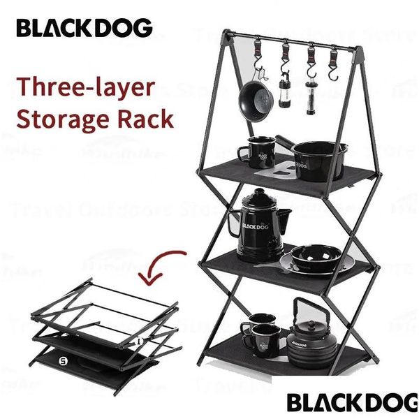 Arredamento e arredamento manutenzione per ingranaggi naturale hike blackdog cam 3layer scaffale esterno in alluminio portatile in lega pieghevole telaio picnic dhnhq