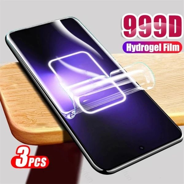 3pcs für Realme GT3 Hydrogel -Filmbildschirmschutz für Realme GT Neo 5 5SE 3 2 3T 2T GT2 Pro GT3 GT5 -Schutzfilm nicht Glass