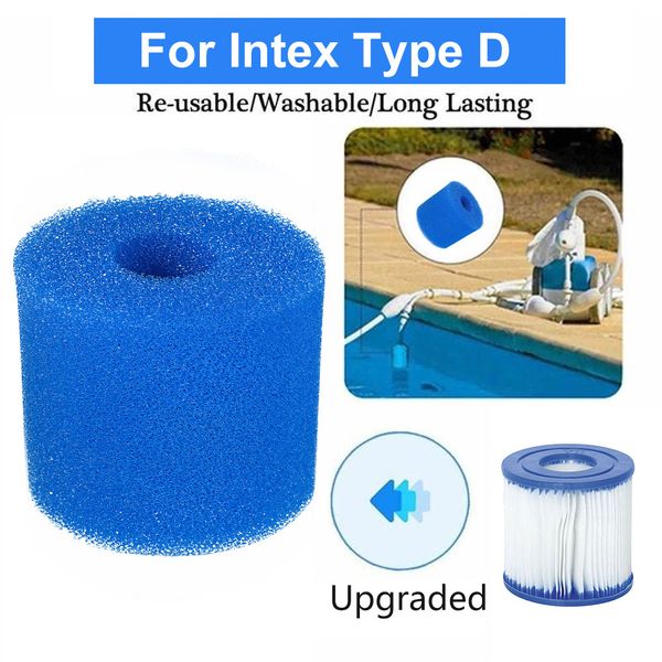 Per tipo intex I/II/VI/D/H/S1/A/B lavabile lavabile per piscina riutilizzabile Filtro spugna di spugne Accessi per spugne accessori