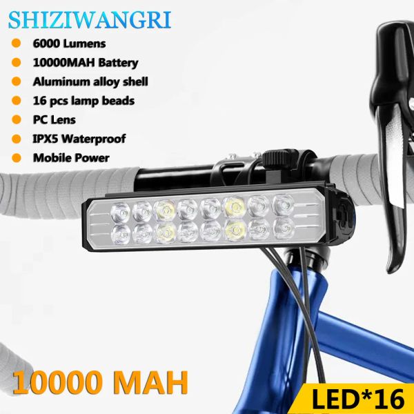 P90 LED LED LIGHT LIGHT ANTERIORE USB USB ricaricabile ricaricabile MTB Road Mountain Bike Torch 4 Modalità 5200 libbre Bike Ciclaggio Flashlights Fondi