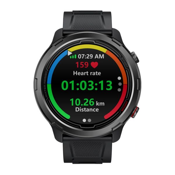 Uhren Zeblaze Stratos 2 Lite Outdoor Smart Watch Buildin GPS Mehrere Sportmodi Compass 24H Herzfrequenz Gesundheit Wasserwiderstand 5atm