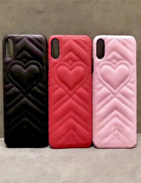 Case di telefono del cuore in 3D simpatico per iPhone 13 Mini 11 12 Pro Max 7 8 6s Plus XS XR X PU Copertina di copertina in pelle Whole6236816