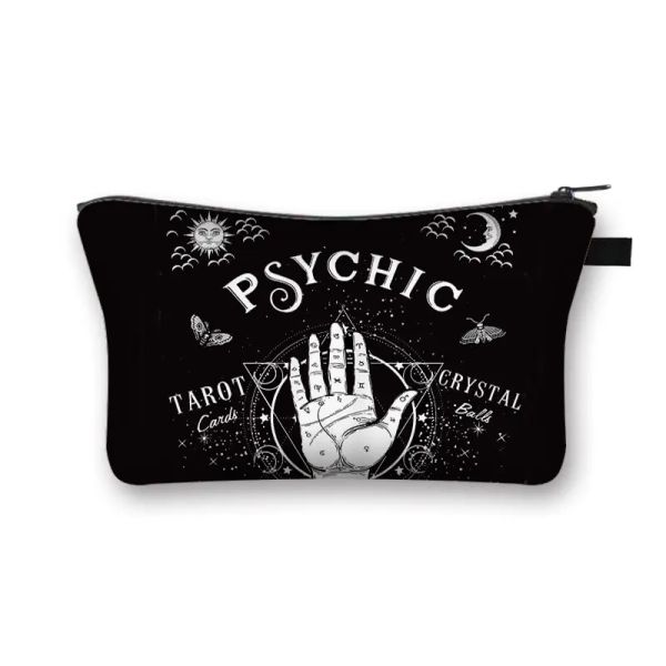 Spirit Board Ouija Geister Kosmetikkoffer Kürbisschädel Hexen Vampir Make -up Aufbewahrung Beutel Schwarze Katzen -Süßigkeiten -Taschen Halloween Geschenk