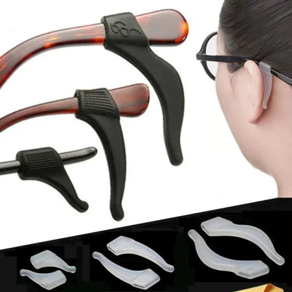 Gancio auricolare in silicone fai-da-gambo impugnatura gamba gamba a portata auricolare a orecchie di fissaggio per occhiali trasparenti accessori per occhiali trasparenti