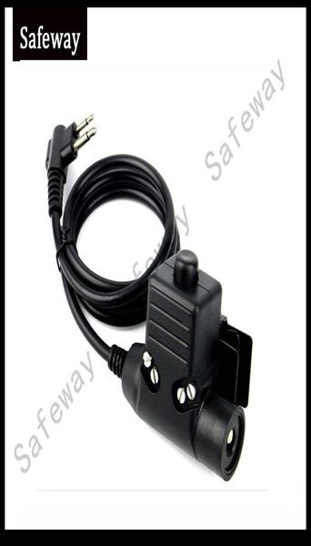 U94 PTT -Kabeladapter für Motorola Zwei Stifte für Z Tactical Bowman Elite II Headset HD01 HD03 Radio Headset Ohrhörer8507062