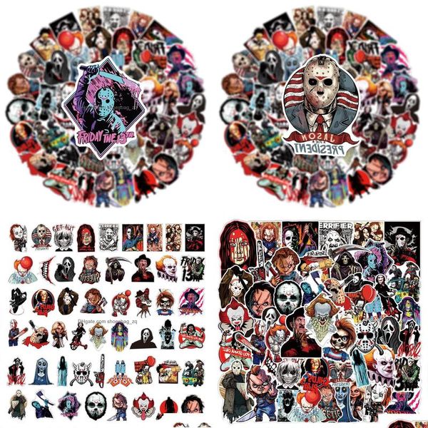 Kids Toy Adesions 51PCS Halloween Horror Film Personaggio Thriller Killer Iti Skateboard Car Motorcycle Bicycle Sticker Delivery Delivery Dht0j
