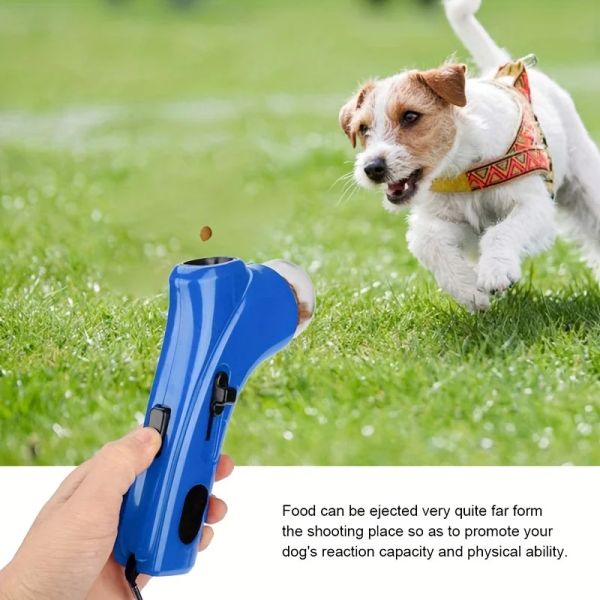 Dog Food Launcher Snack Feeder Allenamento per animali domestici Premio giocattolo cucciolo Kitten Outdoor Interactive PlayThing Suppresentazione per animali domestici divertenti giocattoli da spiaggia