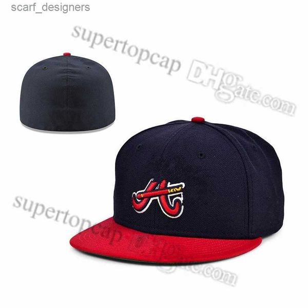 Ballkappen 2023 Herren Baseball Full Closed Caps Sommer Navy Blue Letter Bone Frauen Frauen Schwarze Farbe Alle 32 Teams Casual Sport Flat Shats Y240408