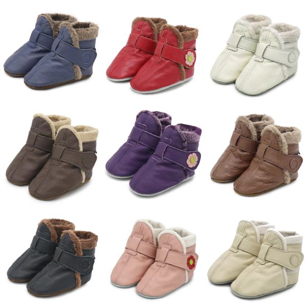 Botas Kids Sapatos de inverno Crianças Botas de couro genuínas Sapatos internos sapatos de pelúcia meninos meninos BOTAS BLACKLE RABO 04 ANOS