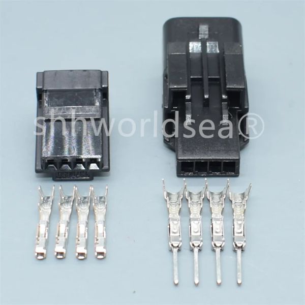 1Sets 4 Pin Kadın Erkek Otomotiv Konektörleri 1379658 Conn Plug HSG Kabuk Kılıfı 1379658-1 1379674-1 Terminallerle