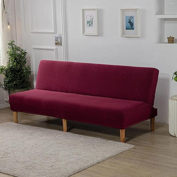 Copertina di sedia coperta per divano pieghevole divano letto di divano cover solido futon senza coppa in poliestere elastico tessuto elastico tutto compreso