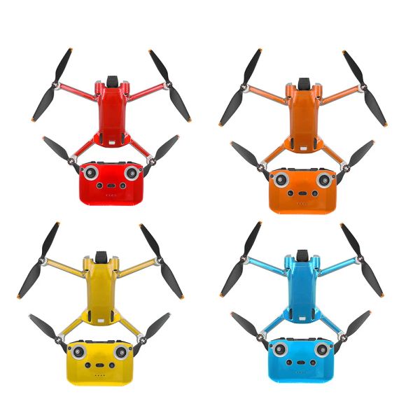 Drones adesivo à prova d'água para DJI Mini 3 Pro Drone Body Body PVC Controle remoto Filme resistente a arranhões para acessórios decorativos de drones