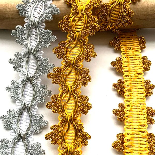 4 м/13,12 фута каждая пачка Золотые серебряные ленты ленты ханмад DIY Craft Craft Craft Craft Corped