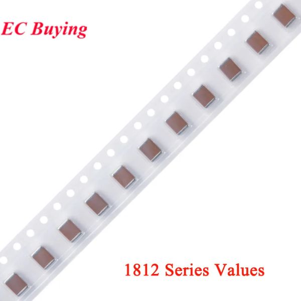 10pcs/lot 1812 4532 SMD CHIP Multilayer Ceramic Concacitor 2.2NF 4,7NF 10NF 100NF 220NF 1KV 2KV 100V 200V x7R емкость