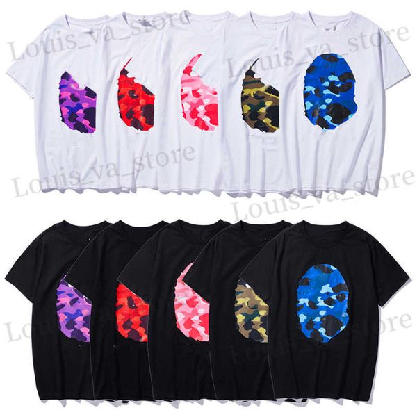 Masculino tshirts mens de camiseta designer t camisetas femininas tshirts gráficos t roupas de roupa de vestuário camarada camuflagem de algodão zip impressão de camufla