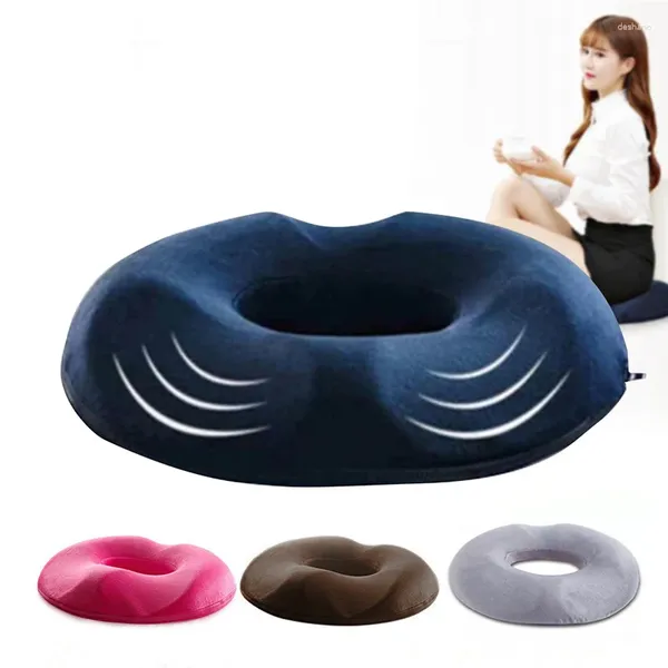 Cuscino comfort divano sede a ciambella emorroide in memory foam anti massaggio.