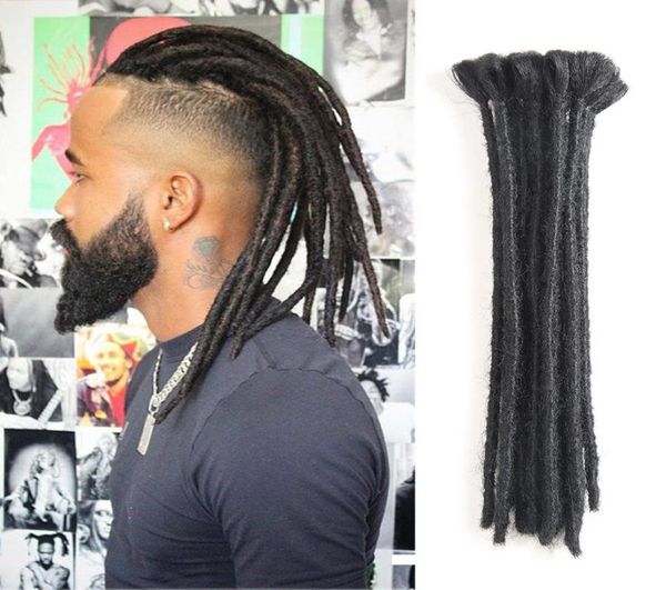 El yapımı dreadlocks saç uzantıları siyah 12 inç moda reggae saç hiphop tarzı 10 strandspack sentetik örgülü saç me1897543