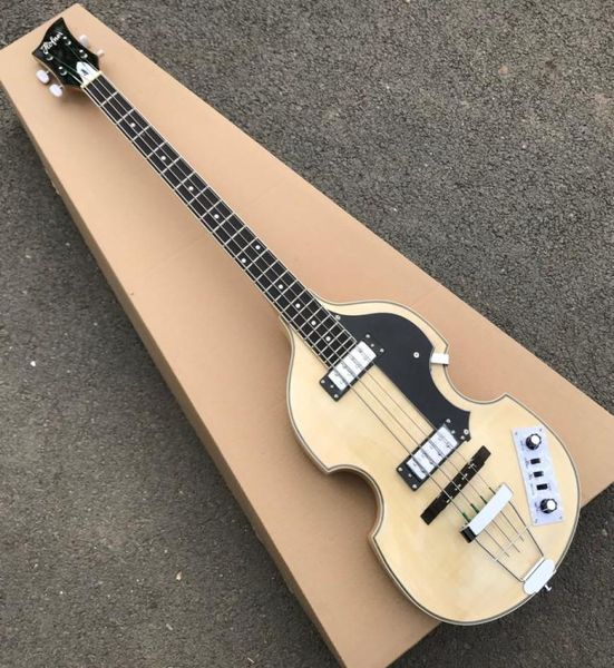 Натуральная деревянная отделка Hofner BB2 Бас -гитара скрипания в стиле тела бассовая высокая качество HCT Bajo, разработанное в немецком 8856356