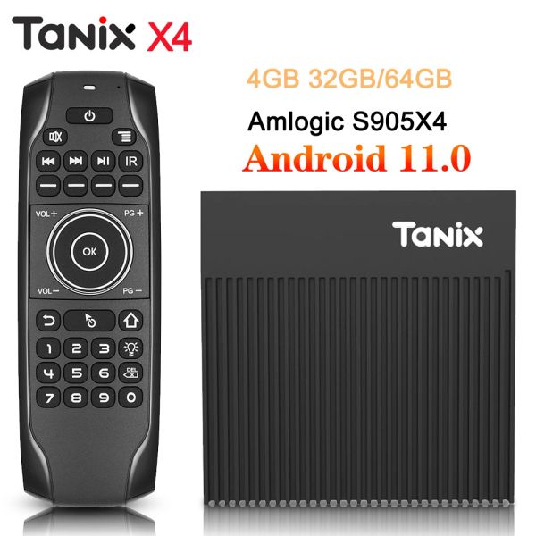 Box Tanix X4 Android 11.0 TV Box Amlogic S905X4 4GB 32GB 2.4G 5G Dual WiFi 4K 4GB64GB Smart Set Top Box Media Player PK Tanix TX9S