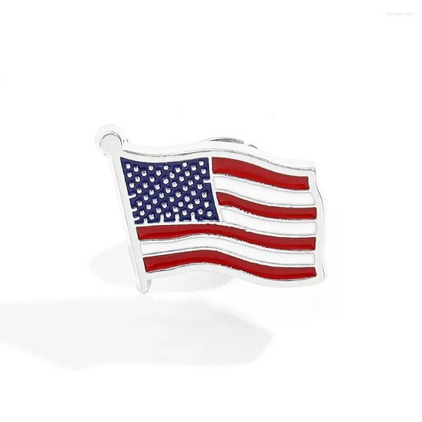 Stifte, Broschen Fashion USA American Flag Brosche Emaille Pin Custom Badge Revers Halloween Accessoires Juwely Geschenk Drop Lieferung DHOI9