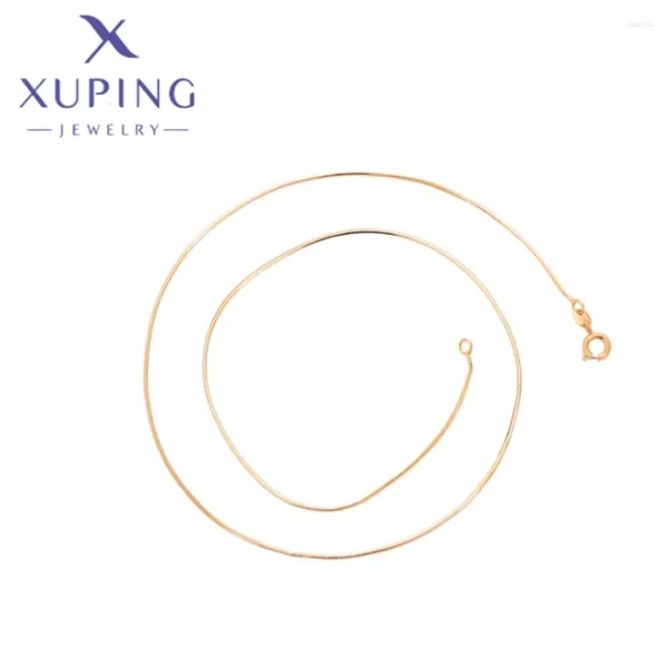 Anhänger Halskette Xuping Schmuck Fashion Style Circle Form Gold Color Classics Halskette für Frauen Schulmädchen Weihnachtsgeschenke 14N2411928