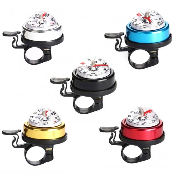 Bell Mountain Bike Car Bell Alluminum Leghe Compass Bell Horn Accessori Bike Bike Ring Bike Bike Horn Cyclin