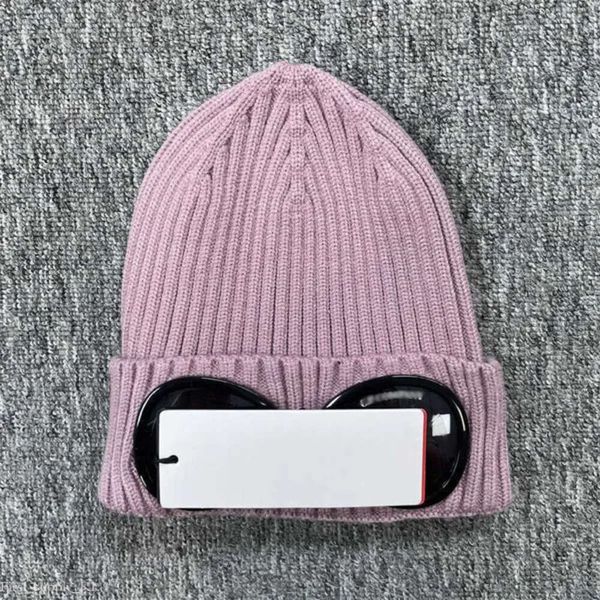 CP Compagny Cap Tasarımcı Kapağı İki Lens Gözlük Gkgles Beanies Erkekler Örnek Şapkalar Açık Kadınlar UNIESEX KIŞ BAYAN SİYAH GRİ BONNET GİRİŞİ CP Beanie 48