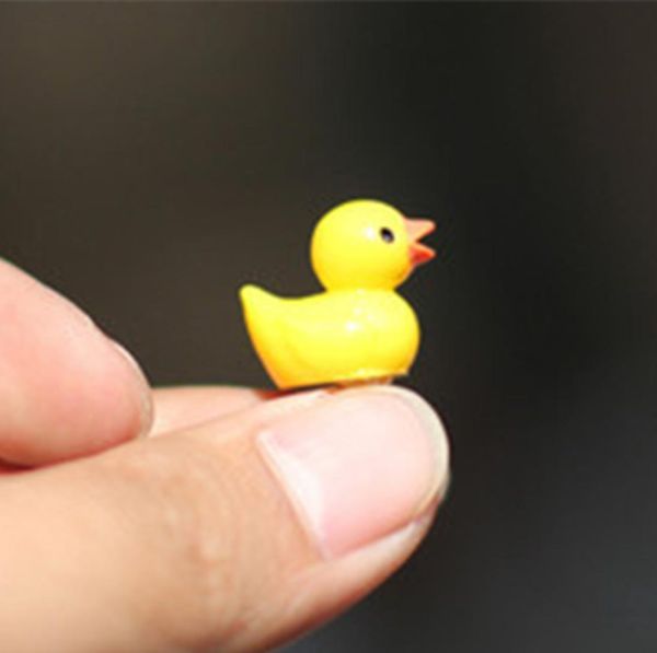 Mini Duck Hard Resin Little Ducks per decorazioni da giardino artigianato Progetto scolastico fatto a mano Miniatura DECORAZIONE DEL GARDENA DOLCE MINIA5368280