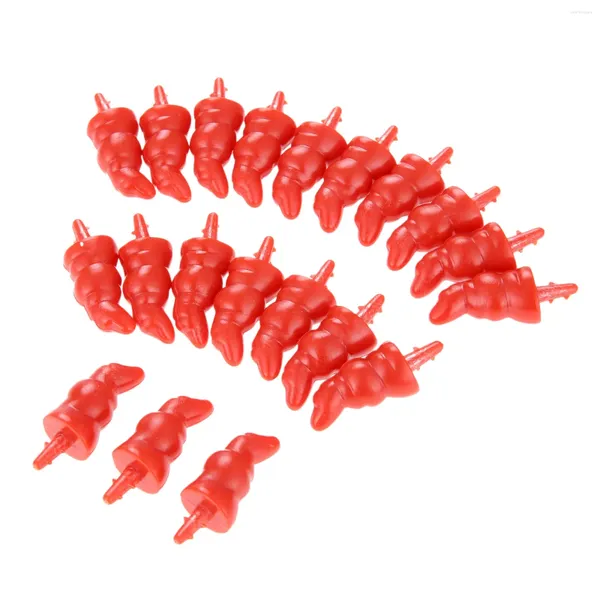 Party -Dekoration 20pcs Weihnachtsfahrzeug DIY Schneemann rote Nase Sicherheitspuppe Plastik