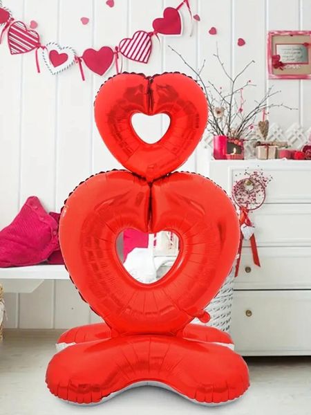 Decorazione per feste 1pc 58 pollici di grande supporto per il piedistallo per palloncini in lotta Impegno per matrimoni Decorazioni per San Valentino Decorazioni palloncini