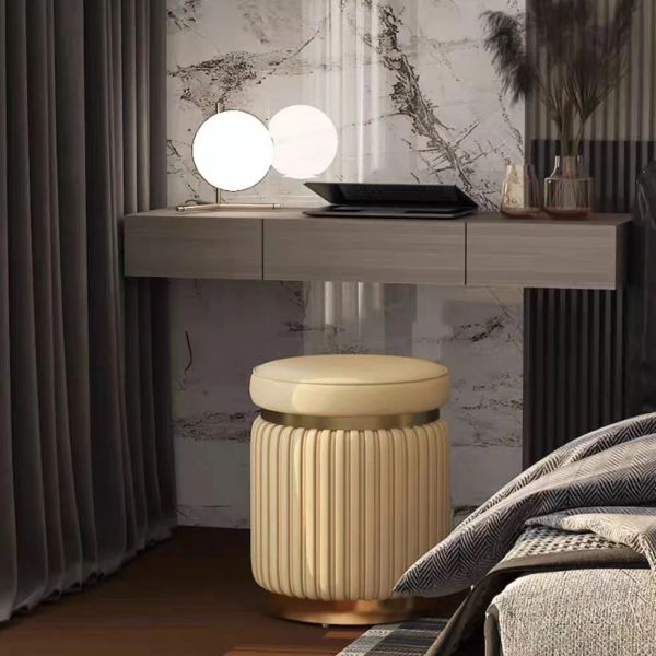 Nordic Light Luxury Vanity Stool Manicure Carging Стул современный минималистский макияж -стул мебель для ванной комнаты