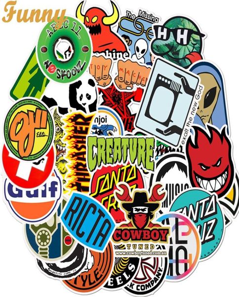 Adesivos de carros de moda 50pcs adesivos de graffiti adesivo de decalques para laptop de guitarra MacBook Water Cup Bagage Skateboard Bicycle1555539