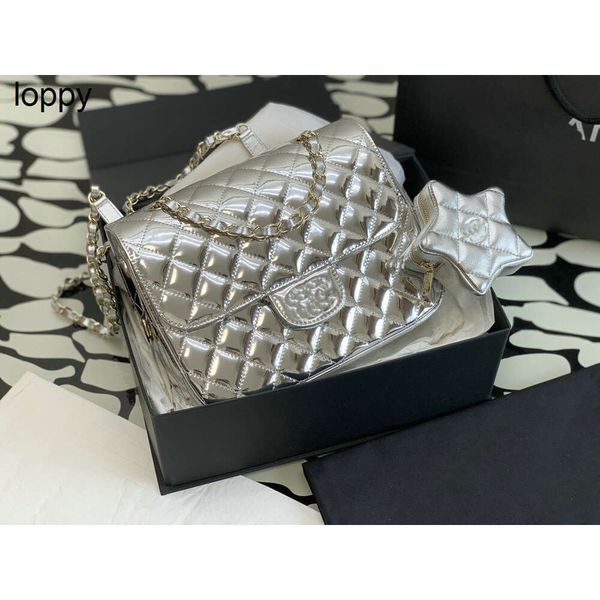 Nuovo designer di borsette per borse per borse da 24s Domande in pelle Silver Bante Crossbody Borse Croce Pentagram Portafoglio Designer Luxio Desigeri Womens