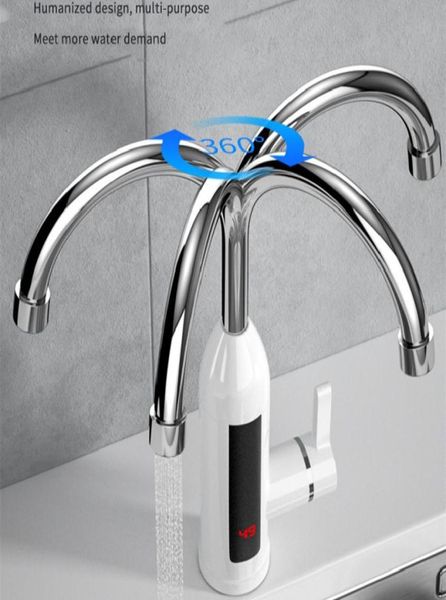 Aquecedor de água Display Electric Kitchen Tap instantânea Aquecimento frio Instantâneo 3000W5683754