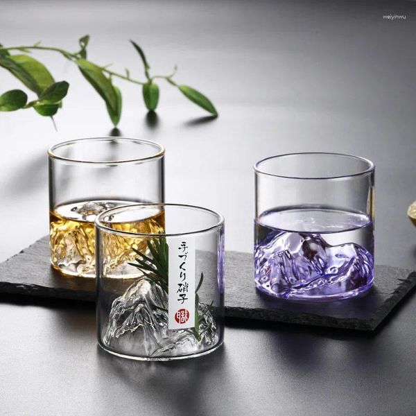 Bicchieri da vino 150 ml/300 ml di bicchiere di bicchiere trasparente Transpone Whisky Whisky Resistente al calore da tè BEDA DI MANDA