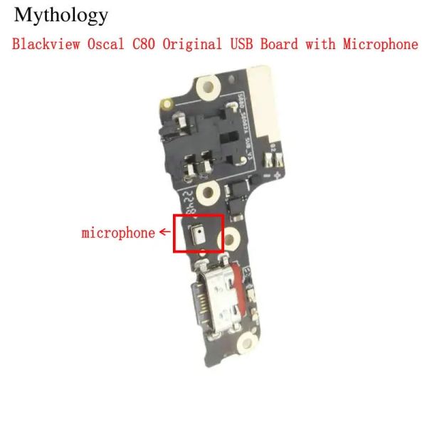 Für Blackview Oscal C80 USB Board Microfon Flex Cable Dock Connector Original Mobiltelefone Ladekreise