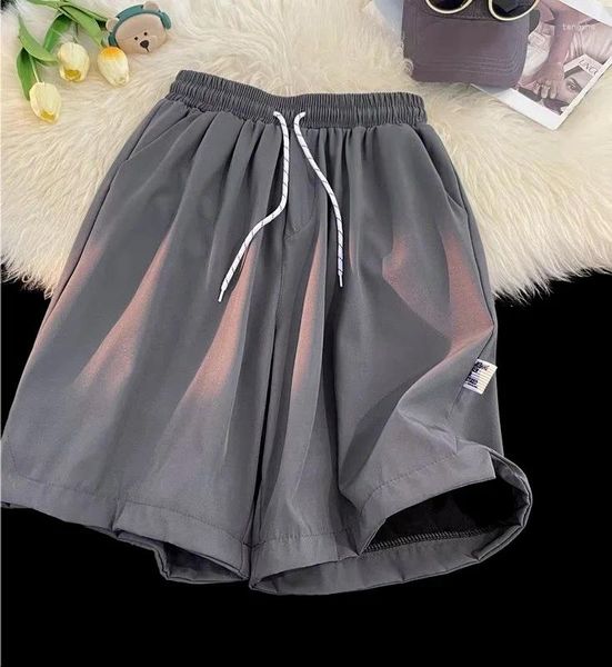 Shorts masculinos seco rápido para homens verão 2024 Roupas simples ao ar livre Retro-coreano Brand da moda solta Basquete Y2K