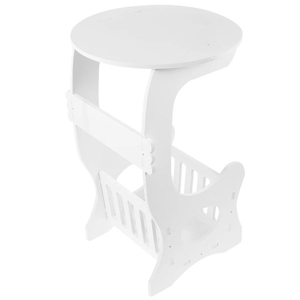 Mesa de café Tea branco mini mesa de mesa móveis de armazenamento simples stand ao lado moderno