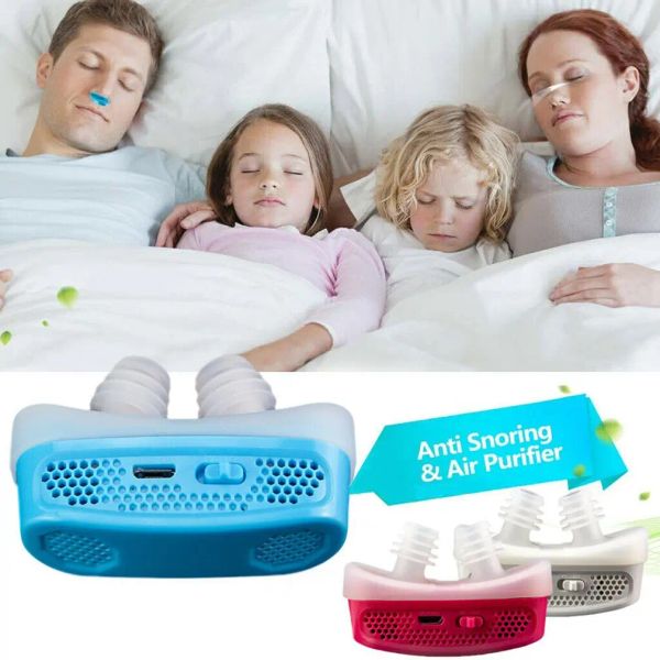 2021 Novo dispositivo eletrônico anti -ronco de micro cpap para o sono Stop Stop Stone Aid Stopper