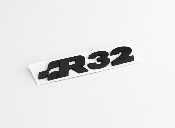 1x Chrome R32 SR32 traseiro traseiro traseiro emblema de emblema do emblema de emblema ajuste para vw golfe mk4 r322759968
