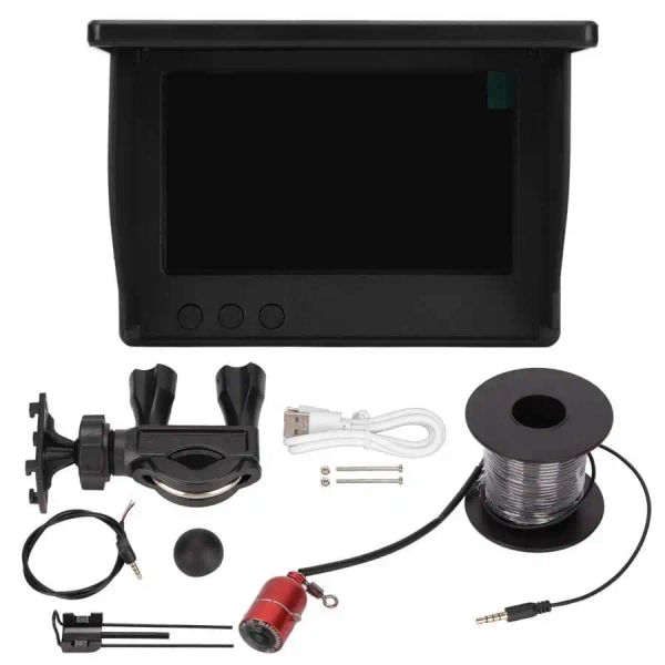 Objektiv 4,3 Zoll LCD Monitor IP67 Tiefe wasserdichte Unterwasserfischerkamera Kit mit für Meseeissee Bootsfischerei